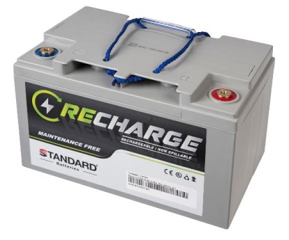 Μπαταρία STANDARD RECHARGE βαθείας εκφόρτισης VRLA AGMGEL12075 12V 75.0C20/68.0C10/64.0C5 AH